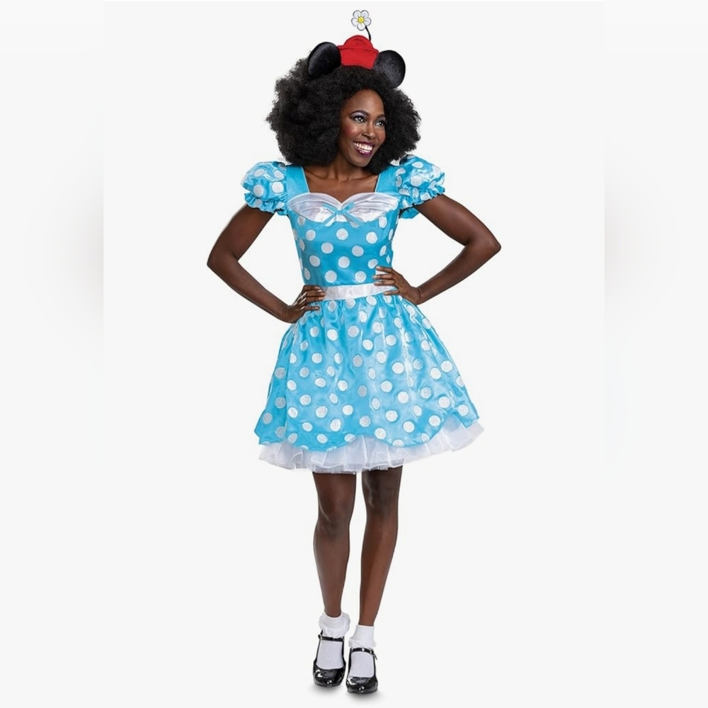 NIB Womens Vintage Minnie Mouse Costume- Disney 100 Years of Wonder- S, L